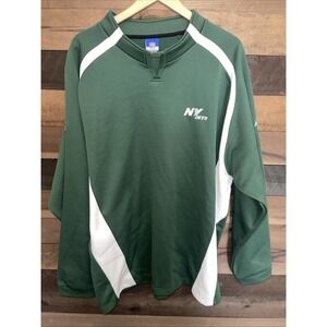 Reebok NY Jets Sweatshirt Mens XL NFL Team Apparel Green White Pullover